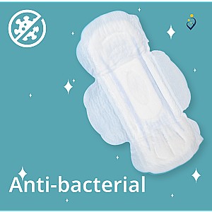 Udaan Sanitary Pads L | Pack of 35 | Safe, Breathable, Antibacterial